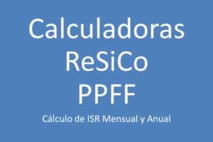 Calculadoras ReSiCo PPFF