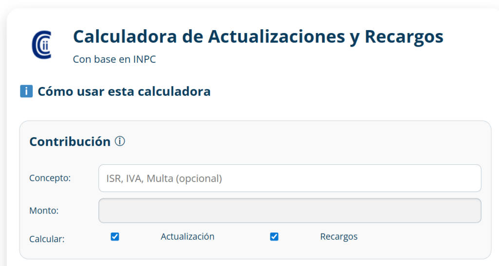 Calculadora-CCii-Actualizaciones-y-recargos